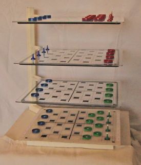 3D Checkers for 3 players
