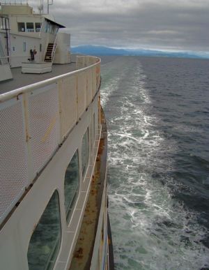 leaving Nanaimo Vancouver Island to the main land